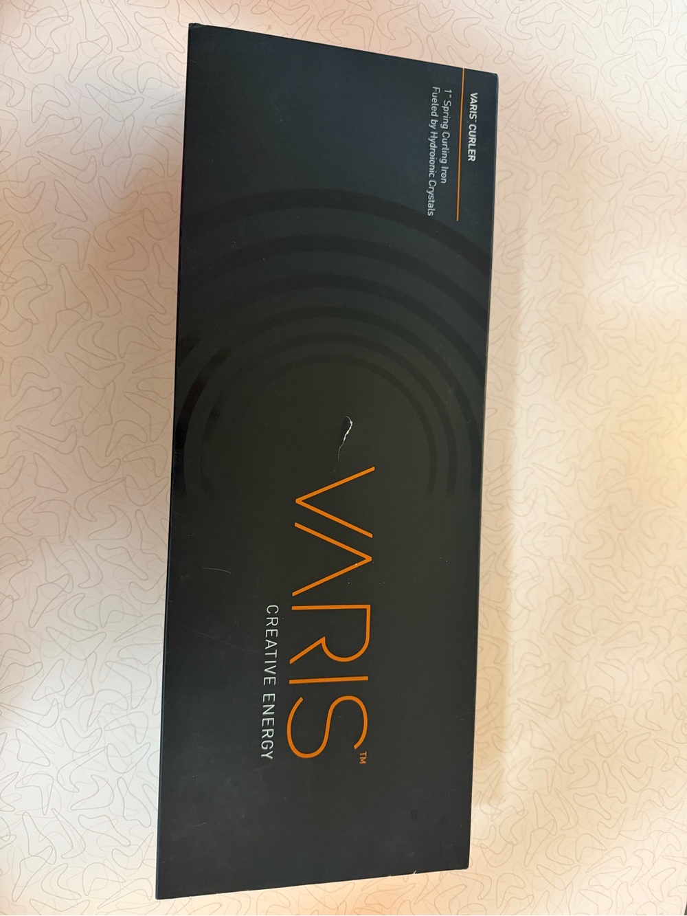 NIB VARIS Curler 1” Spring Curling Iron Hydroionic Crystals Professional